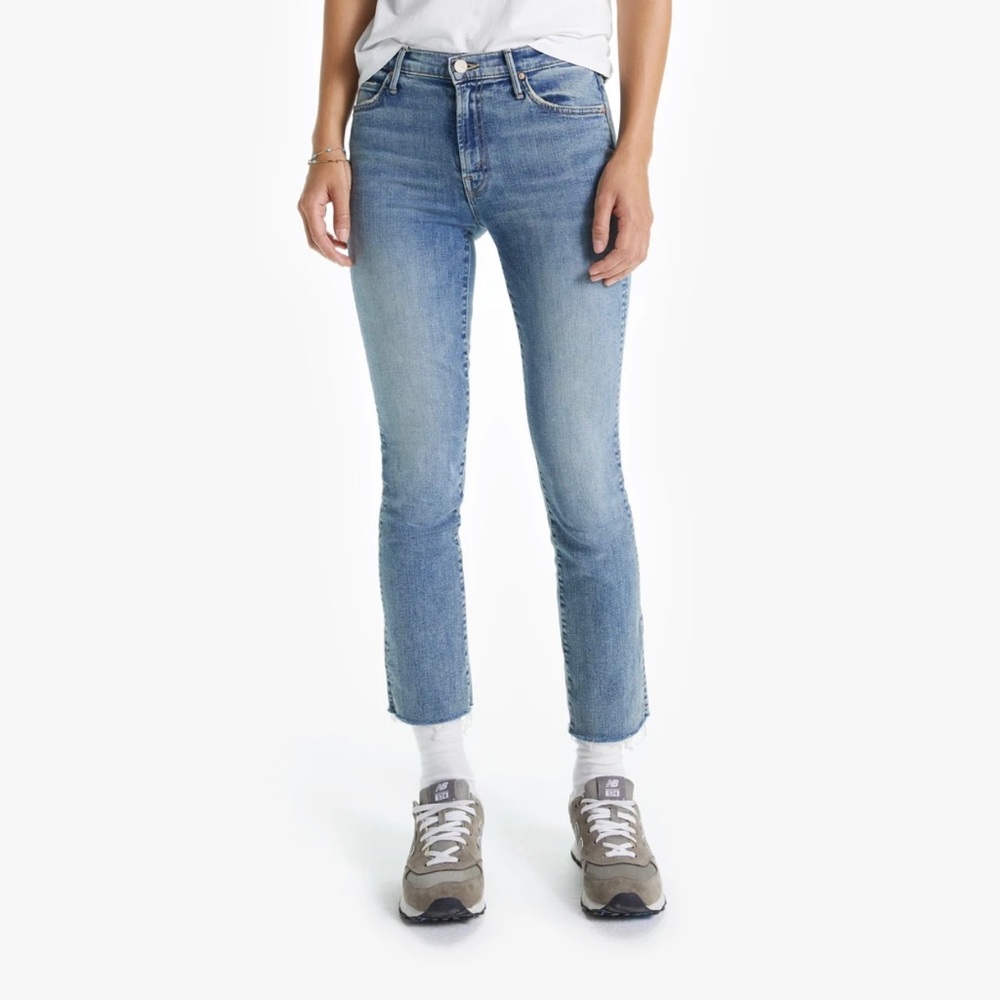 NWT MOTHER DEINEM THE RASCAL ANKLE FRAY